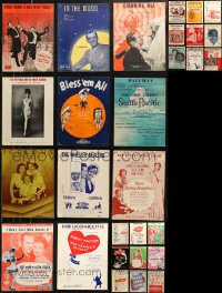 6d0177 LOT OF 29 SHEET MUSIC 1930s-1960s a variety of different songs, many from movies!