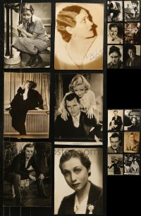 6d0165 LOT OF 26 TRIMMED OVERSIZE STILLS 1930s-1940s scenes & portraits from a variety of movies!