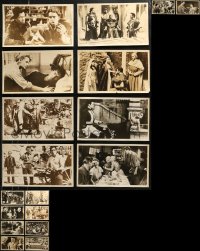 6d0164 LOT OF 18 8.5X14 OVERSIZE STILLS 1950s scenes & portraits from a variety of movies!