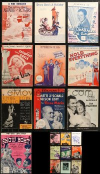 6d0174 LOT OF 19 MOVIE SHEET MUSIC 1930s a variety of different songs!