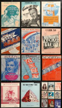 6d0175 LOT OF 20 MOVIE SHEET MUSIC 1940s-1960s a variety of different songs!