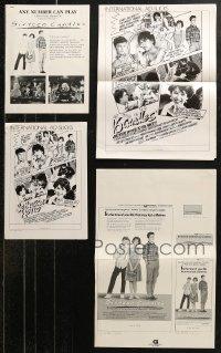 6d0120 LOT OF 4 UNCUT SIXTEEN CANDLES AD SLICKS 1984 Molly Ringwald, John Hughes teen classic!