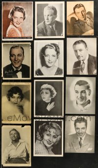 6d0143 LOT OF 12 MAGAZINE INSERT AND PICTURE FRAME PHOTOS 1930s portraits of top Hollywood stars!