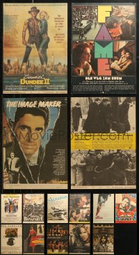 6d0939 LOT OF 15 FORMERLY FOLDED 11X16 EAST GERMAN POSTERS 1980s great movie images!