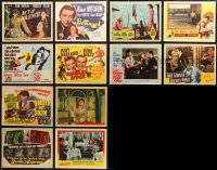 6d0389 LOT OF 12 LOBBY CARDS 1940s-1960s great title cards & scenes from a variety of movies!