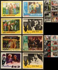 6d0367 LOT OF 24 LOBBY CARDS FROM MOVIES WITH BORIS KARLOFF OR VINCENT PRICE 1950s-1970s cool!