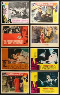 6d0359 LOT OF 30 LOBBY CARDS FROM HAMMER HORROR MOVIES 1950s-1970s cool scenes!