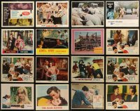 6d0378 LOT OF 16 LOBBY CARDS 1950s-1970s incomplete sets from a variety of different movies!