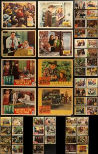6d0333 LOT OF 63 MOSTLY 1930S-40S LOBBY CARDS 1930s-1940s incomplete sets from a variety of movies!