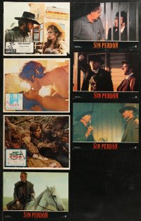 6d0404 LOT OF 7 CLINT EASTWOOD NON-U.S. LOBBY CARDS 1970s-1990s great scenes from his movies!