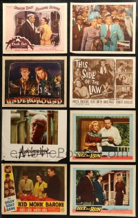 6d0368 LOT OF 24 LOBBY CARDS 1970s-1990s great scenes from a variety of different movies!