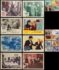 6d0372 LOT OF 20 RE-RELEASE LOBBY CARDS R1950s great scenes from a variety of different movies!
