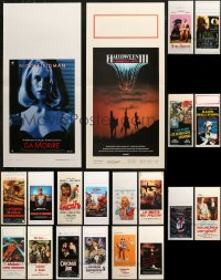 6d0845 LOT OF 22 MOSTLY UNFOLDED ITALIAN LOCANDINAS 1970s-1990s a variety of cool movie images!
