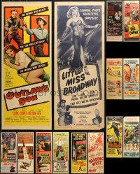 6d0793 LOT OF 14 MOSTLY FORMERLY FOLDED INSERTS 1940s-1950s great images from a variety of movies!