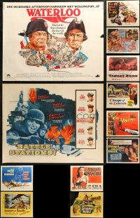 6d0771 LOT OF 14 FORMERLY FOLDED HALF-SHEETS 1950s great images from a variety of movies!