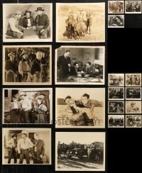 6d0651 LOT OF 19 COWBOY WESTERN 8X10 STILLS 1930s-1950s great scenes from a variety of movies!