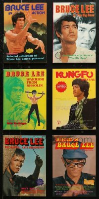 6d0525 LOT OF 6 BRUCE LEE MAGAZINES 1970s cool martial arts images & articles!