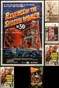 6d0298 LOT OF 6 FOLDED ONE-SHEETS 1950s-1980s great images from a variety of different movies!