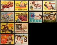6d0388 LOT OF 12 TITLE CARDS 1940s-1960s great images from a variety of different movies!