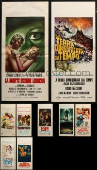 6d0856 LOT OF 9 FORMERLY FOLDED ITALIAN LOCANDINAS 1960s-1970s a variety of movie scenes!