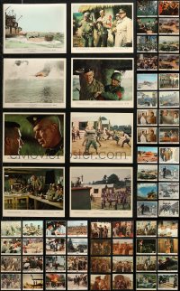 6d0570 LOT OF 78 COLOR WAR 8X10 STILLS 1950s-1980s great scenes from a variety of different movies!