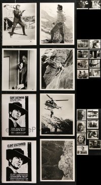 6d0645 LOT OF 26 8X10 STILLS FROM CLINT EASTWOOD MOVIES 1960s-1980s great scenes & portraits!