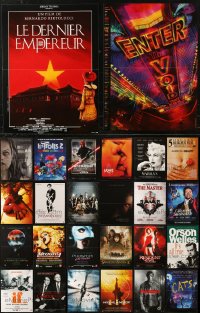 6d0813 LOT OF 26 FORMERLY FOLDED 15X21 FRENCH POSTERS 1980s-2010s a variety of movie images!
