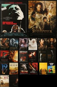 6d0816 LOT OF 24 FORMERLY FOLDED 15X21 FRENCH POSTERS 1980s-2010s a variety of movie images!