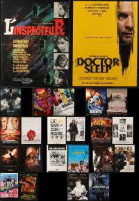 6d0817 LOT OF 23 FORMERLY FOLDED 15X21 FRENCH POSTERS 1960s-2010s a variety of movie images!