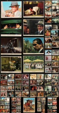 6d0556 LOT OF 97 COLOR 8X10 STILLS AND MINI LOBBY CARDS 1960s-1980s a variety of movie scenes!