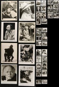 6d0624 LOT OF 42 8X10 STILLS SHOWING DIRECTORS AND CREW 1950s-1990s candids from several movies!