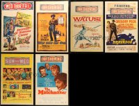 6d0018 LOT OF 10 WINDOW CARDS 1950s great images from a variety of different movies!