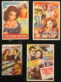 6d0694 LOT OF 4 SUSAN HAYWARD SPANISH HERALDS 1940s-1950s great art of the pretty leading lady!