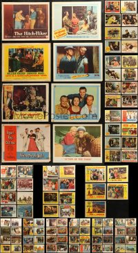 6d0313 LOT OF 133 1950S LOBBY CARDS 1950s great scenes from a variety of different movies!