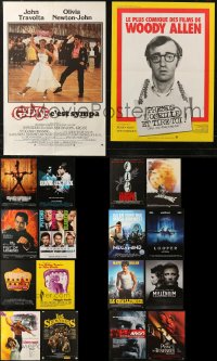 6d0823 LOT OF 18 FORMERLY FOLDED 15X21 FRENCH POSTERS 1970s-2010s a variety of movie images!
