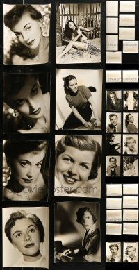 6d0697 LOT OF 18 ENGLISH 7.5X9.5 STILLS 1950s Cornell Lucas portraits of actors & actresses!