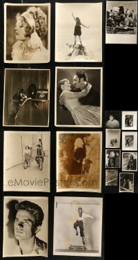 6d0654 LOT OF 17 8X10 STILLS 1910s-1980s scenes & portraits from a variety of different movies!