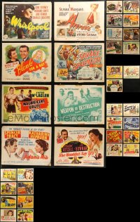6d0351 LOT OF 35 TITLE CARDS 1940s-1950s great images from a variety of different movies!