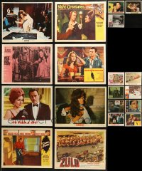 6d0365 LOT OF 27 1960S LOBBY CARDS 1960s great scenes from a variety of different movies!