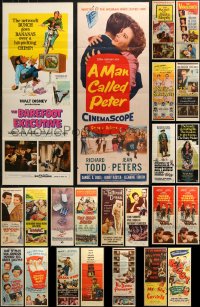 6d0785 LOT OF 25 FORMERLY FOLDED INSERTS 1940s-1970s great images from a variety of movies!