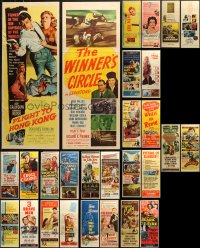 6d0782 LOT OF 28 FORMERLY FOLDED INSERTS 1940s-1950s great images from a variety of movies!