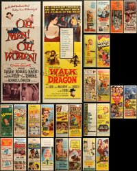 6d0781 LOT OF 29 FORMERLY FOLDED INSERTS 1950s-1960s great images from a variety of movies!
