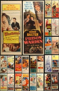 6d0780 LOT OF 30 FORMERLY FOLDED INSERTS 1950s-1970s great images from a variety of movies!