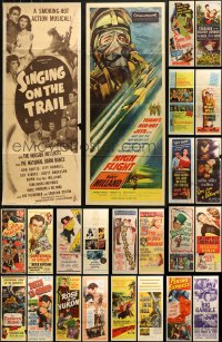 6d0784 LOT OF 26 FORMERLY FOLDED INSERTS 1940s-1950s great images from a variety of movies!