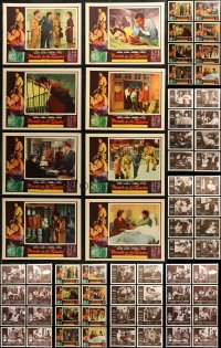 6d0330 LOT OF 72 SPANISH LANGUAGE LOBBY CARDS 1960s-1980s complete sets from several movies!