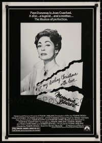 6d0964 LOT OF 12 UNFOLDED MOMMIE DEAREST 17X24 SPECIAL POSTERS 1981 Faye Dunaway as Joan Crawford!