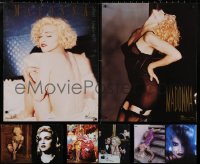 6d0971 LOT OF 8 UNFOLDED MADONNA 16X20 COMMERCIAL POSTERS 1980s-1990s great images of the singer!