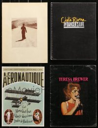 6d0189 LOT OF 4 SOUVENIR PROGRAM BOOKS 1960s-2000s Teresa Bewer, Chaplin, Dancer's Life & more!
