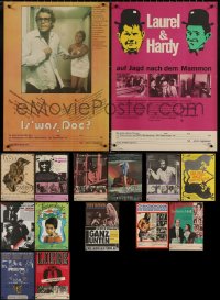 6d0938 LOT OF 16 FORMERLY FOLDED EAST GERMAN A2 POSTERS 1960s-1980s a variety of movie images!