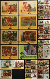 6d0331 LOT OF 67 LOBBY CARDS 1950s-1970s incomplete sets from a variety of different movies!